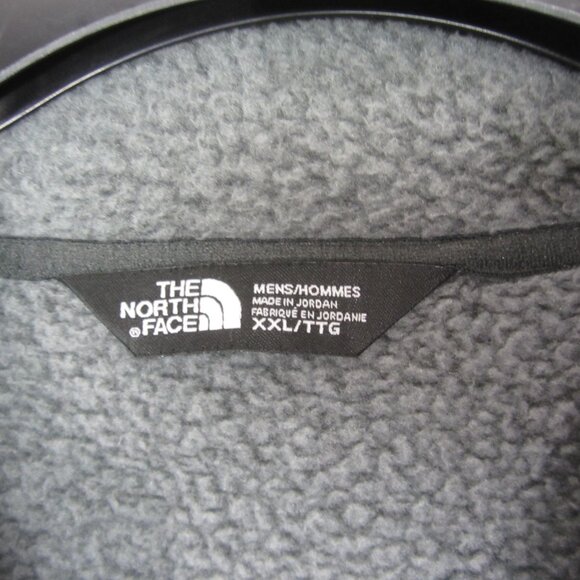 The North Face Men's XXL Sweater Fleece Full Zip Jacket Heathered Gray VGUC - Picture 5 of 11